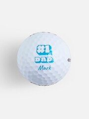 Personalised Number 1 Dad Fazer Golf Balls by My American Golf - Image 3 of 5