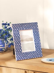 Blue Spot Print Photo Frame - Image 1 of 4