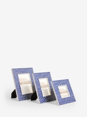 Blue Spot Print Photo Frame - Image 4 of 4