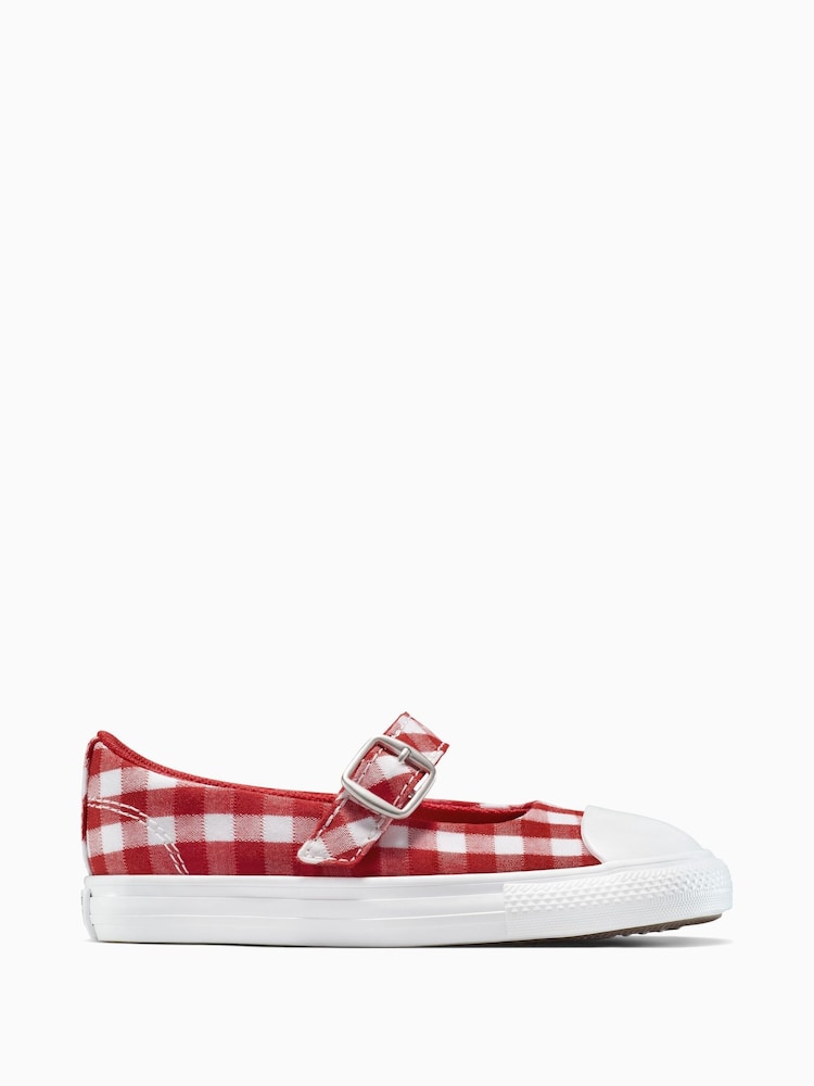 Converse Red Chuck Taylor Toddler Dainty Mary Jane Trainers - Image 1 of 7