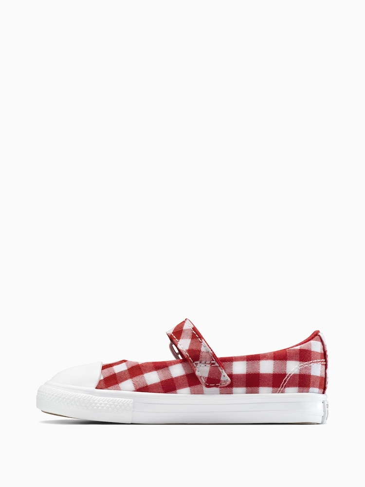 Converse Red Chuck Taylor Toddler Dainty Mary Jane Trainers - Image 2 of 7