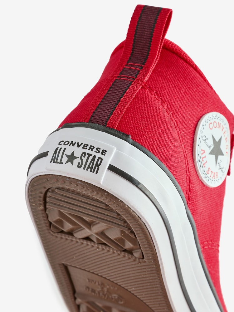 Converse Red Chuck Taylor Malden One Strap Easy On Trainers - Image 9 of 9