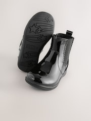 Black Patent Wide Fit (G) Leather Chelsea Ankle Boots - Image 6 of 6