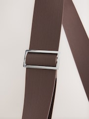 Chocolate Brown Large Nylon Sling Bag - Image 6 of 6