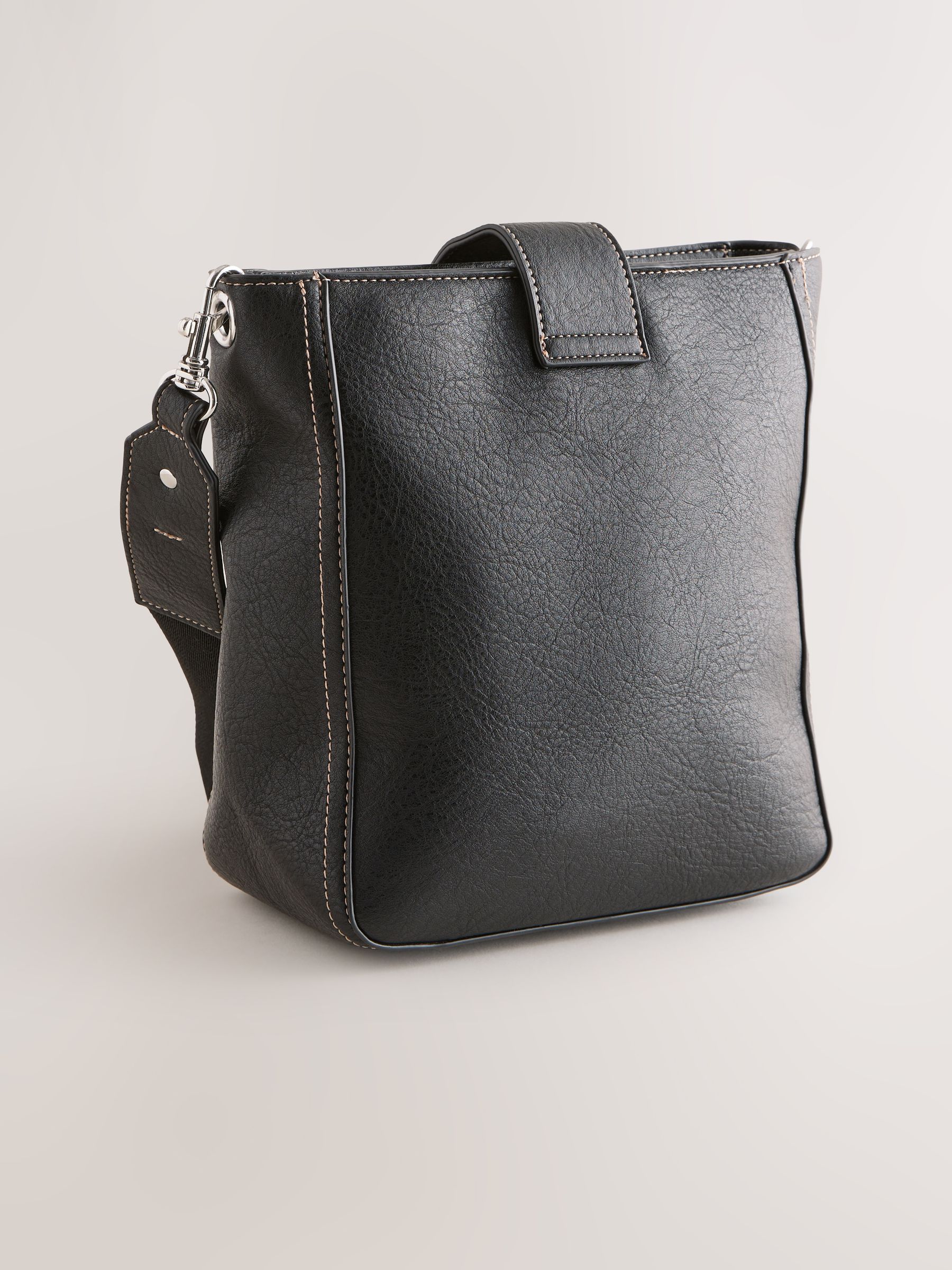 Buy Black Structured Messenger Bag from the Next UK online shop