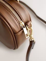 Tan Brown Bowler Charm Cross-Body Bag - Image 10 of 11