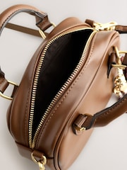 Tan Brown Bowler Charm Cross-Body Bag - Image 11 of 11