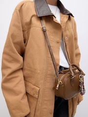 Tan Brown Bowler Charm Cross-Body Bag - Image 4 of 11