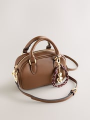 Tan Brown Bowler Charm Cross-Body Bag - Image 7 of 11