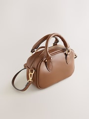 Tan Brown Bowler Charm Cross-Body Bag - Image 8 of 11