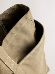 Sage Green Canvas Shoulder Bag - Image 9 of 10