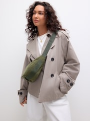 Khaki Green Cord Effect Sling Bag - Image 2 of 9