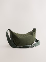 Khaki Green Cord Effect Sling Bag - Image 6 of 9