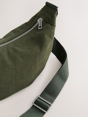 Khaki Green Cord Effect Sling Bag - Image 7 of 9