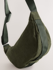 Khaki Green Cord Effect Sling Bag - Image 8 of 9