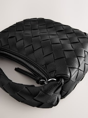 Black Weave Cross-Body Bag - Image 5 of 5