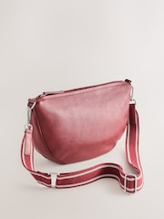 Rojo - Bolso bandolera de piel - Imagen 2 de 5