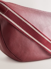 Vermelho - Bolsa tiracolo de couro - Imagem 7 de 8