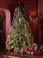 10 Pack Gold Lametta Tinsel Christmas Tree Decorations - Image 2 of 3