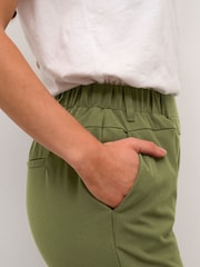 Kaffe Regular Fit Green Nanci Jillian Long Length Pant Trousers - Image 3 of 5