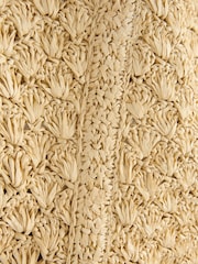Natural Raffia Effect Shoulder Bag - Image 4 of 5