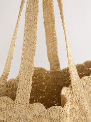 Natural Raffia Effect Shoulder Bag - Image 5 of 5