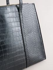 Efeito Crocs preto - Bolsa Tote Estruturada - Imagem 5 de 5