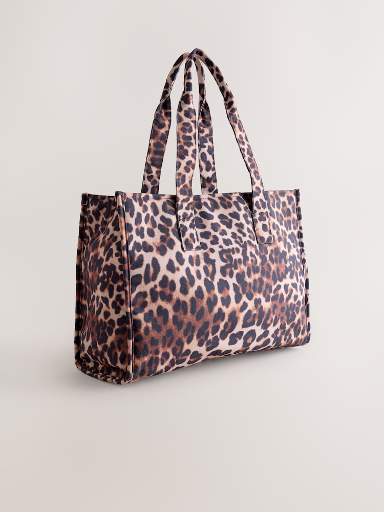 Animal Print Canvas Shoulder Bag - Image 2 of 6