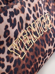 Animal Print Canvas Shoulder Bag - Image 4 of 6