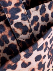Animal Print Canvas Shoulder Bag - Image 5 of 6