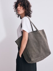 Suede Khaki Green - Bolso shopper - Imagen 3 de 4