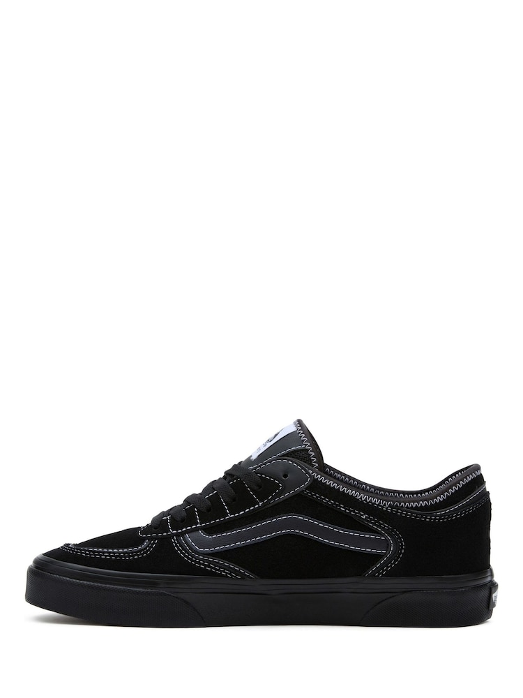 Vans Mens Rowley Classic Black Trainers - Image 2 of 6