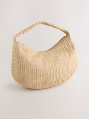 Natural Straw Look Shoulder Bag - Image 1 of 5