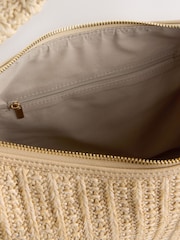 Natural Straw Look Shoulder Bag - Image 5 of 5