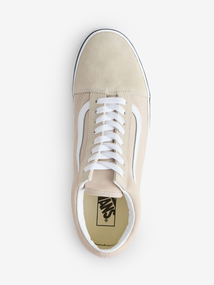 Vans Mens Beige Colour Theory Old Skool Trainers - Image 2 of 4