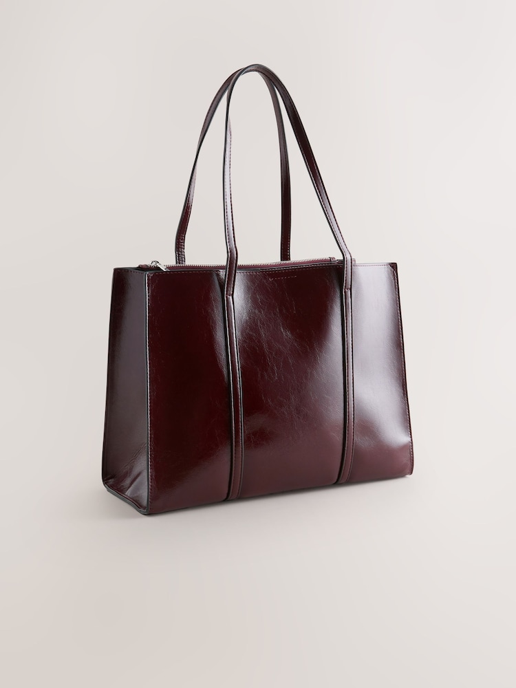 Brilho de frutas vermelhas - Bolsa Tote Estruturada - Imagem 1 de 4