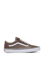 Vans Mens Colour Theory Old Skool Brown Trainers - Image 1 of 2