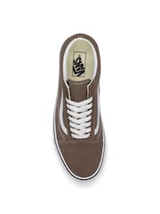 Vans Mens Colour Theory Old Skool Brown Trainers - Image 2 of 2