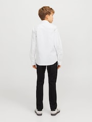 JACK & JONES Junior Stretch Long Sleeve White Shirt - Image 2 of 7