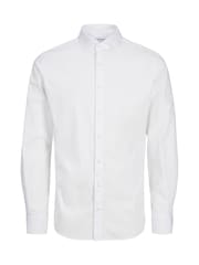 JACK & JONES Junior Stretch Long Sleeve White Shirt - Image 7 of 7