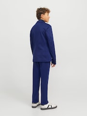JACK & JONES Junior Blue Jersey Suit Trousers and Jacket Set - Изображение 2 из 7