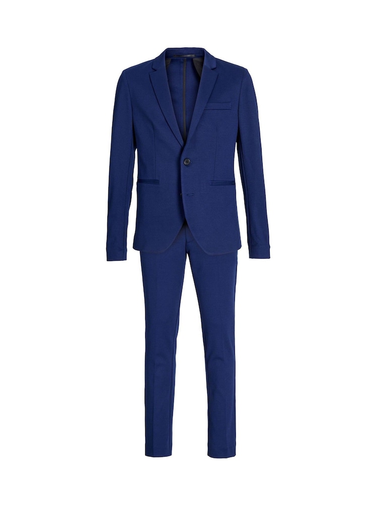JACK & JONES Junior Blue Jersey Suit Trousers and Jacket Set - Image 5 of 7