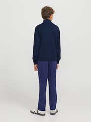 JACK & JONES Junior Blue 1/4 Zip knitted Jumper - Image 3 of 7