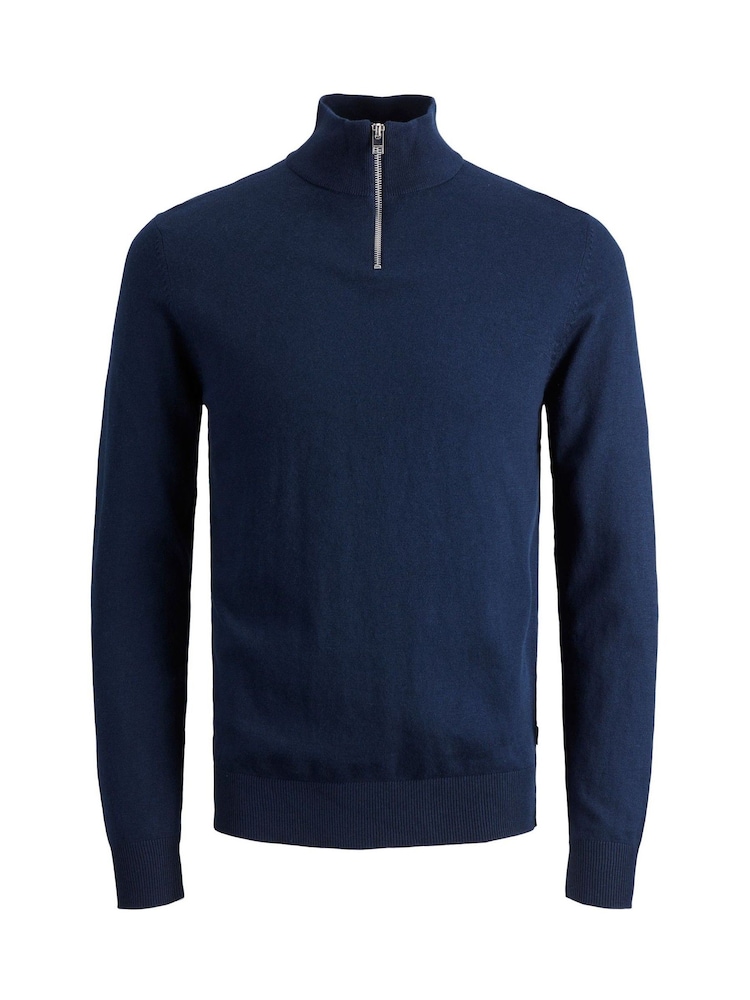 JACK & JONES Junior Blue 1/4 Zip knitted Jumper - Image 7 of 7