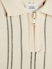 River Island Grey Baby Boys Knitted Polo Shirt Set - Image 4 of 5