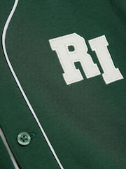 River Island Green Boys Baseball Shirt Shorts Set - Image 5 of 5