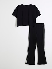 River Island Black Girls Mono Kickflare Set - Image 2 of 4