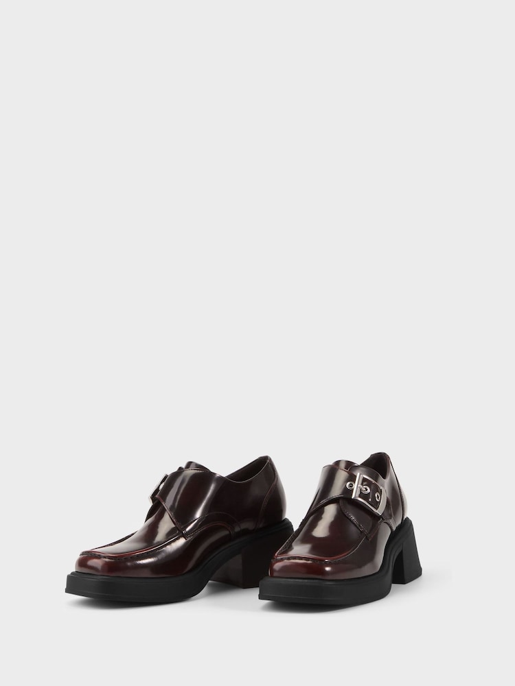 Vagabond Shoemakers Red Dorah Leather Monk Shoes - Image 2 of 3 Vagabond Shoemakers Red Dorah Leather Monk Shoes - Image 2 of 3