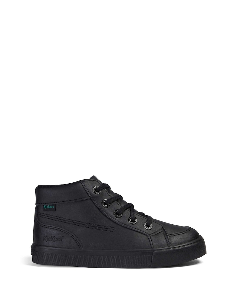 Kickers Black Tovni Hi Leather Trainers - Image 1 of 6 Kickers Black Tovni Hi Leather Trainers - Image 1 of 6