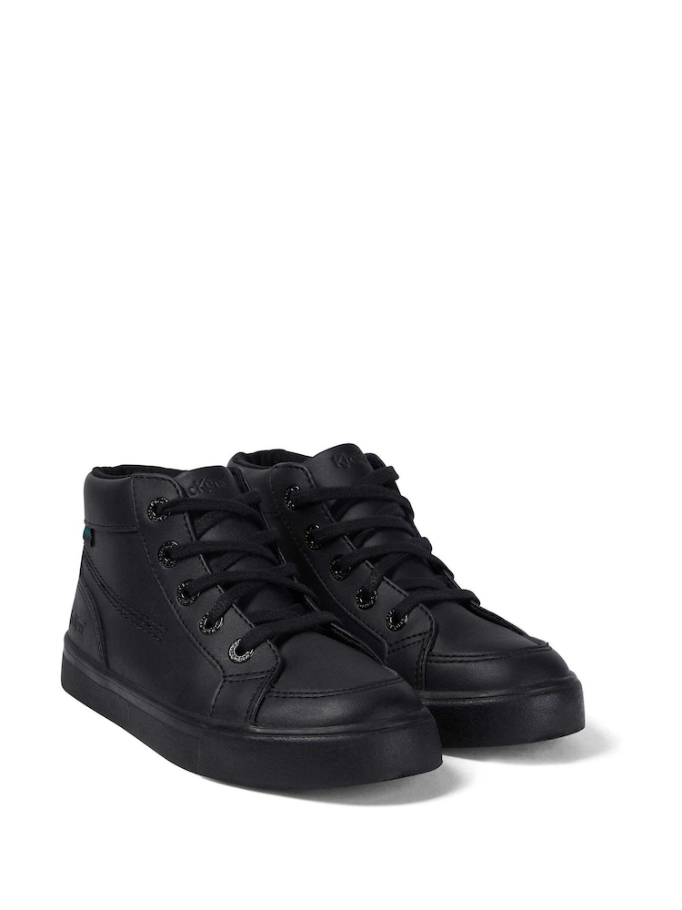 Kickers Black Tovni Hi Leather Trainers - Image 2 of 6 Kickers Black Tovni Hi Leather Trainers - Image 2 of 6
